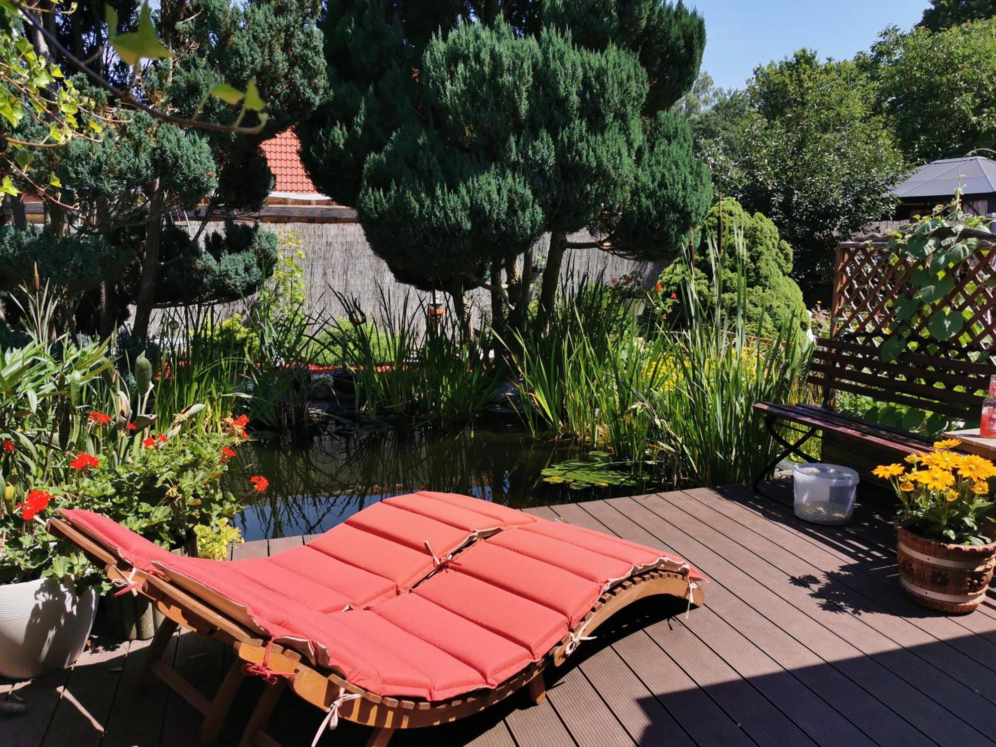 Ferienhaus Mit Mediterraner Terrasse Müllrose エクステリア 写真